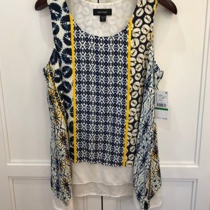 New! Karen Kane Sleeveless Layer Tank. New W/Tags